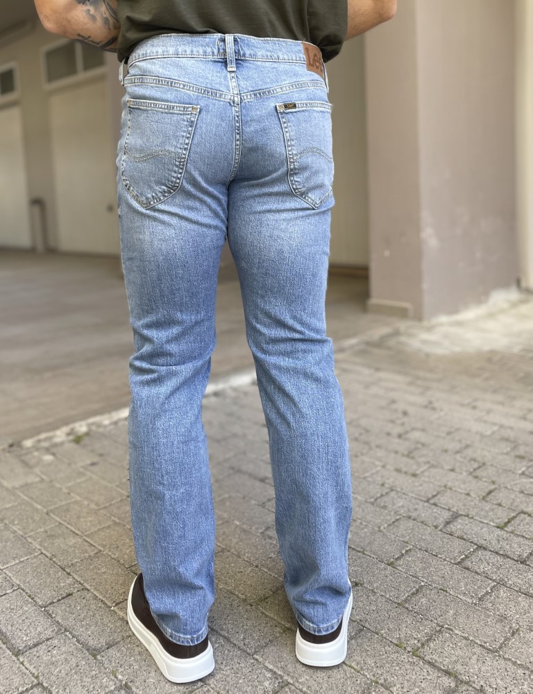 Lee Daren Zip Fly ανδρικό ανοιχτό μπλε ξεβαμμένο τζιν 112367189 φωτογραφία